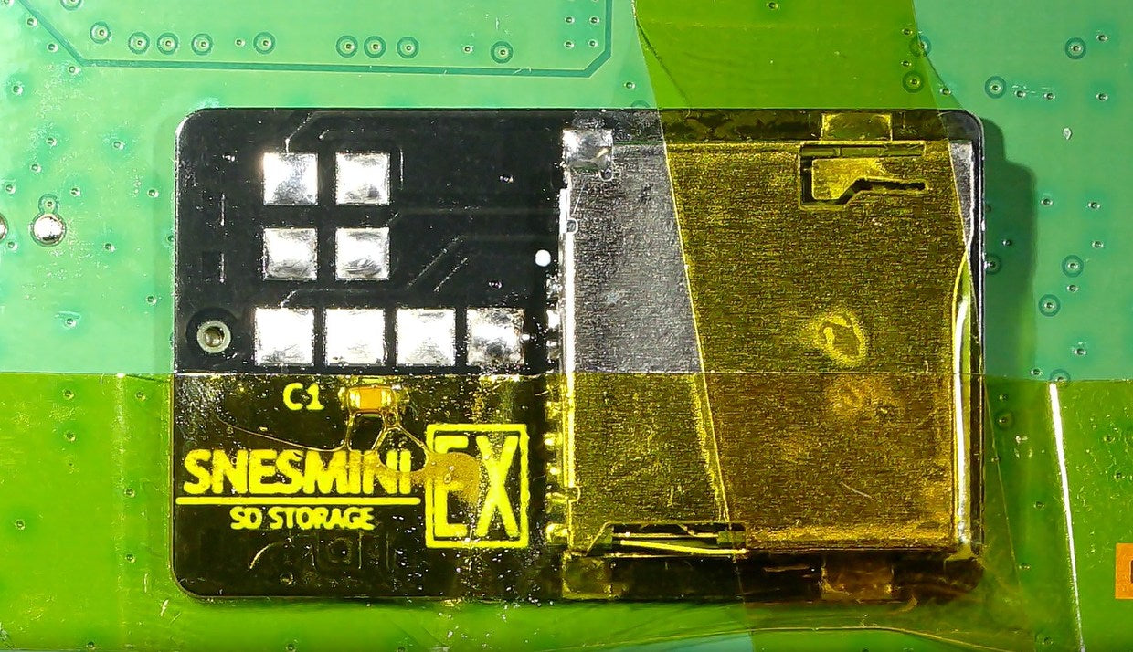 SNES MINI SD STORAGE EX - Internal Storage Mod Expander PCB For FTM-SHVC boards.